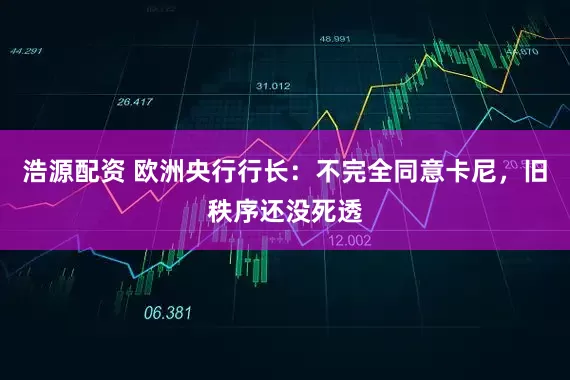 浩源配资 欧洲央行行长：不完全同意卡尼，旧秩序还没死透