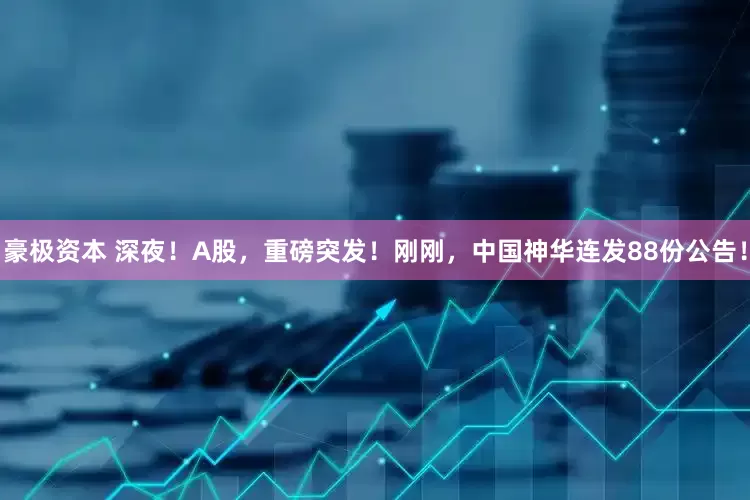 豪极资本 深夜！A股，重磅突发！刚刚，中国神华连发88份公告！